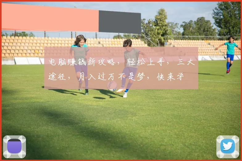 电脑赚钱新攻略，轻松上手，三大途径，月入过万不是梦，快来学